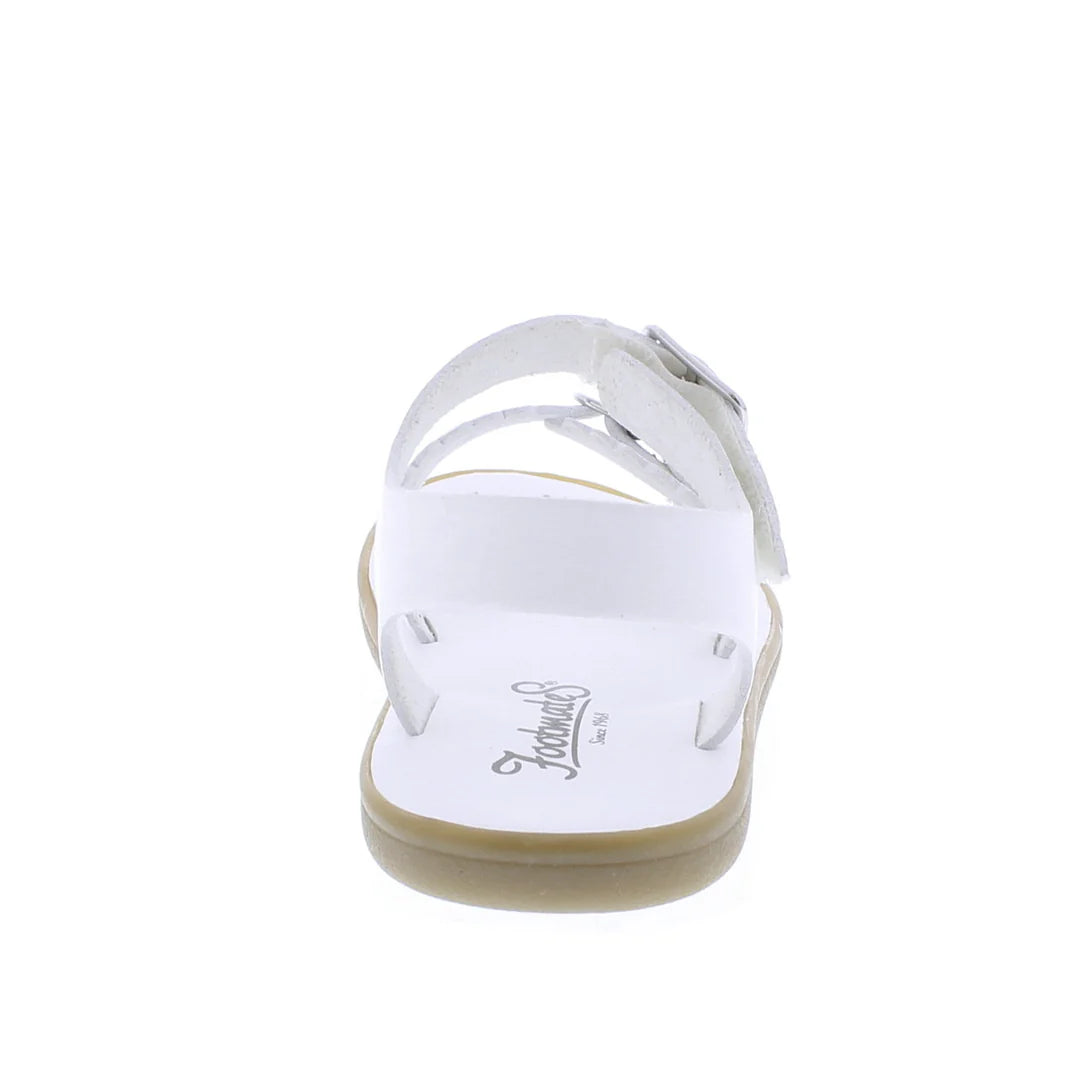 White Micro Footmates Sandals