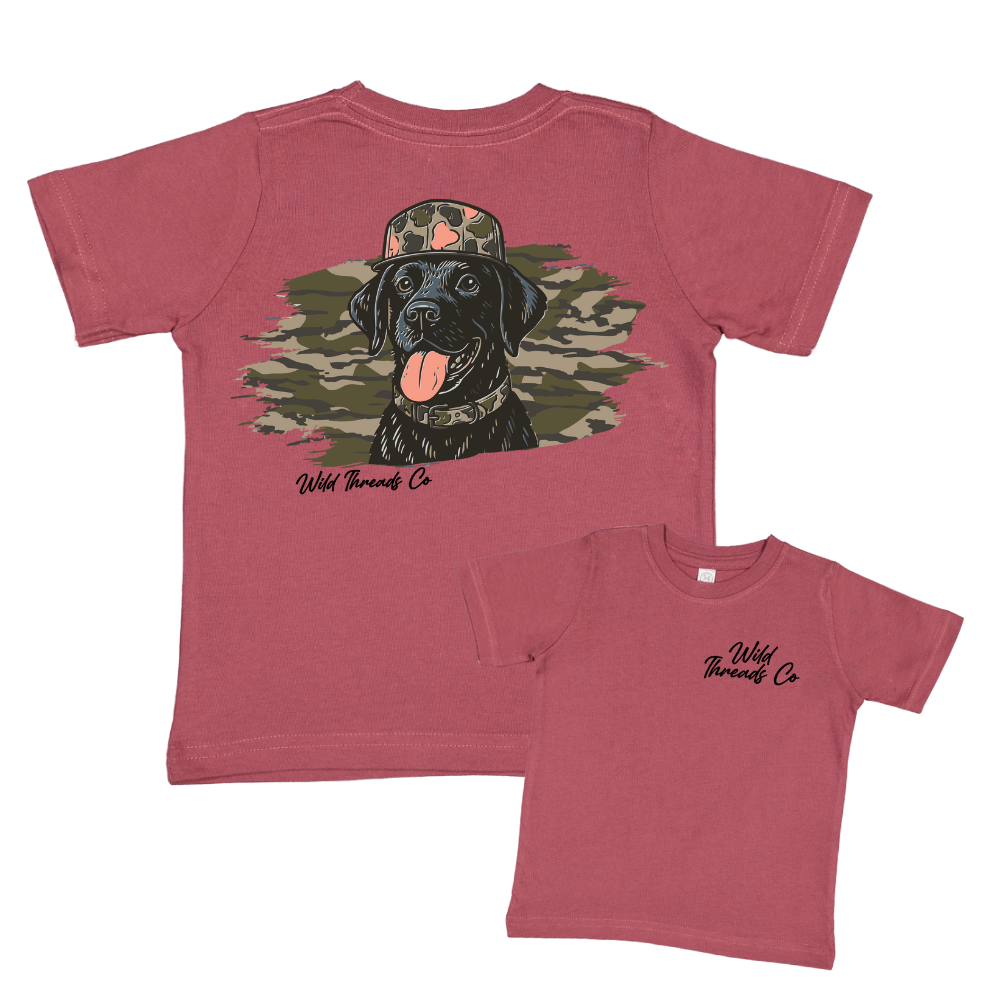 Black Lab Camo Hat Tee