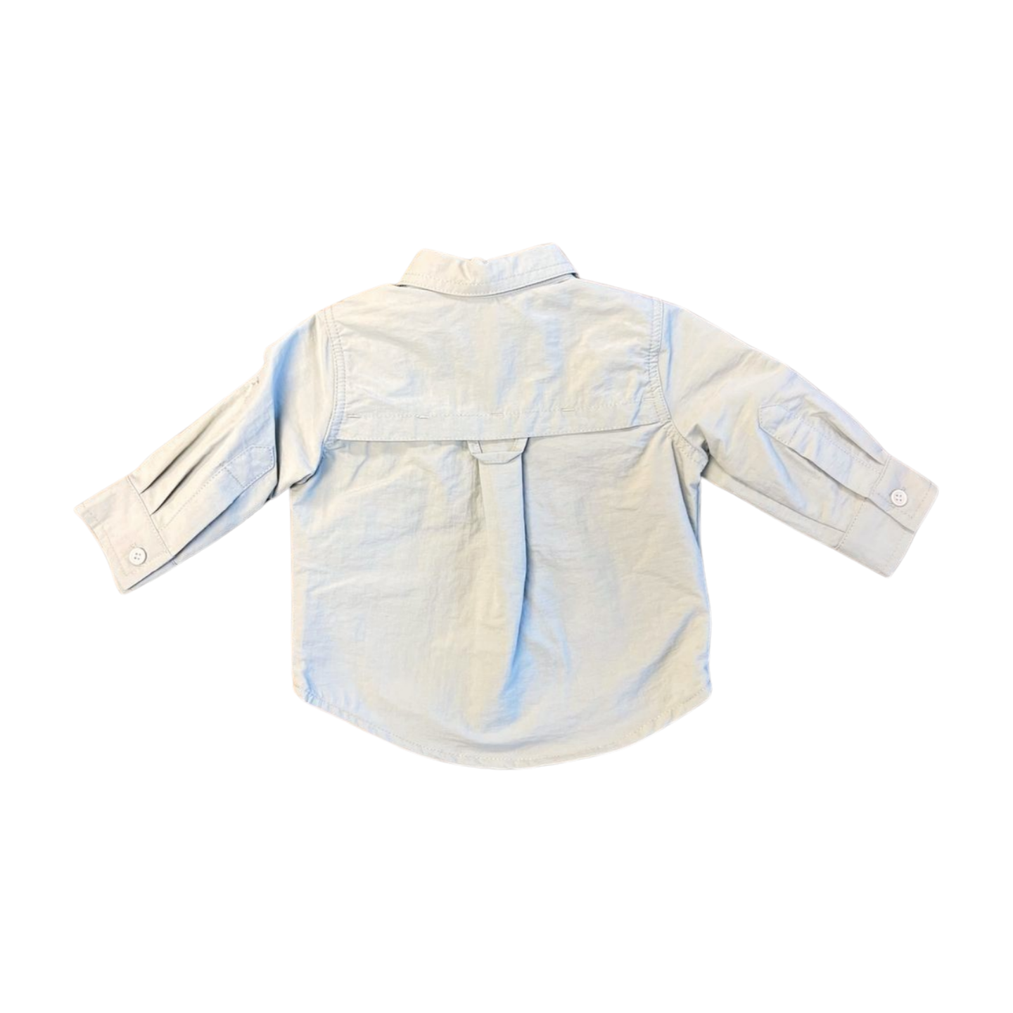 Grey Sun Protective Button Down Shirt