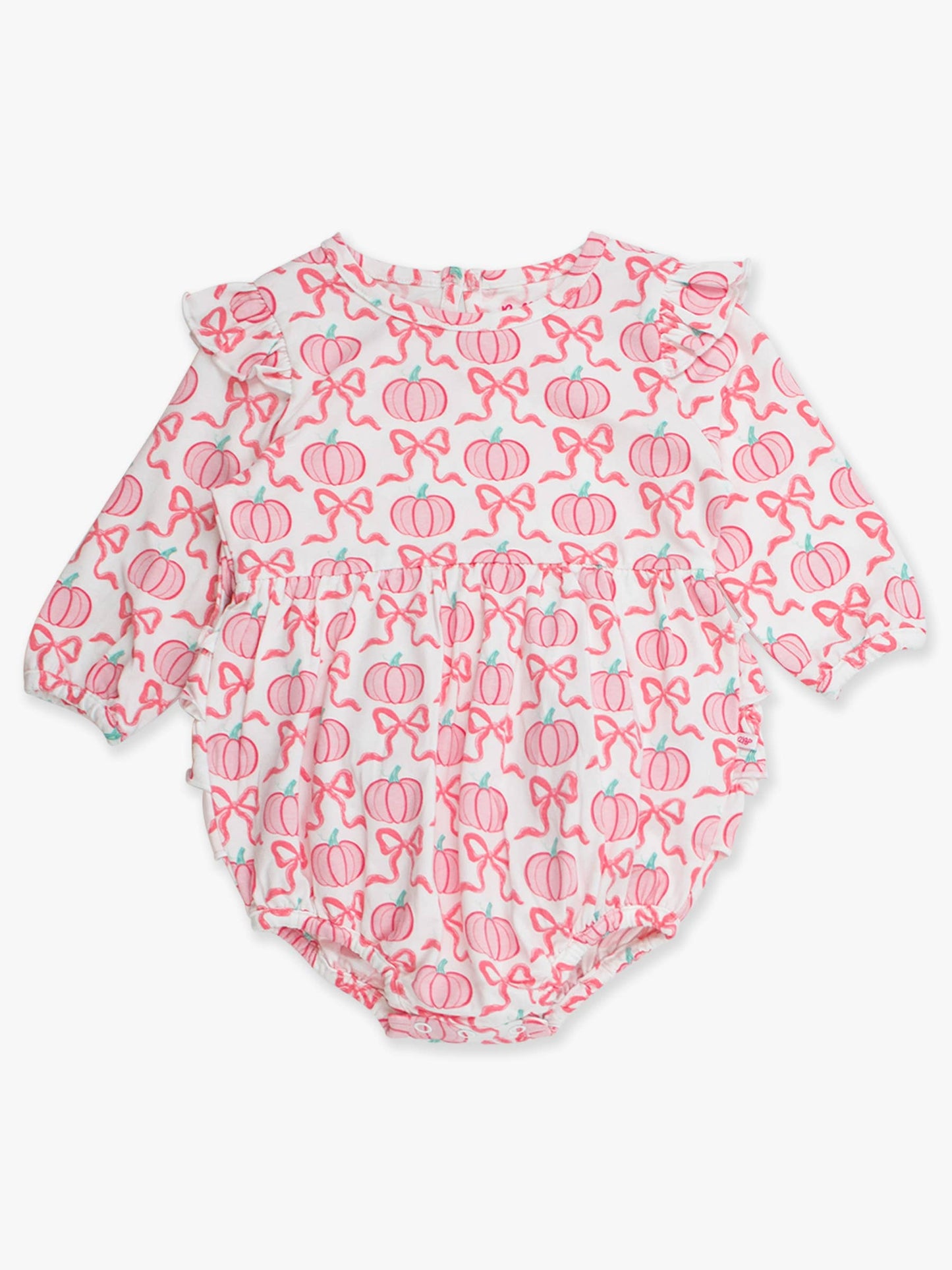 Pink Pumpkin Bubble Romper