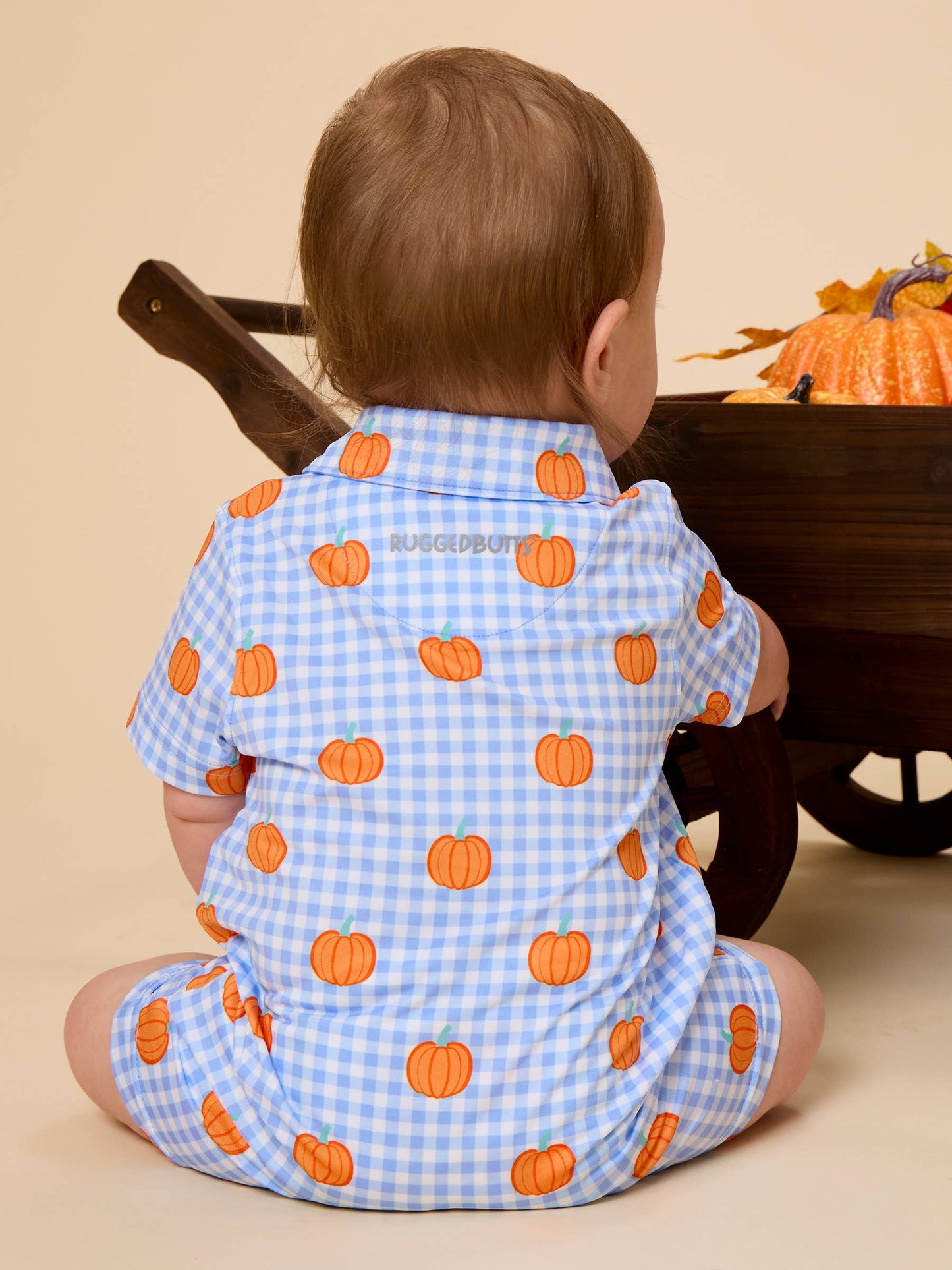 Blue Pumpkin Polo Romper