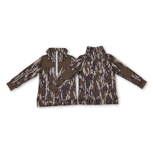 Camo Hunting Zipper Pullover