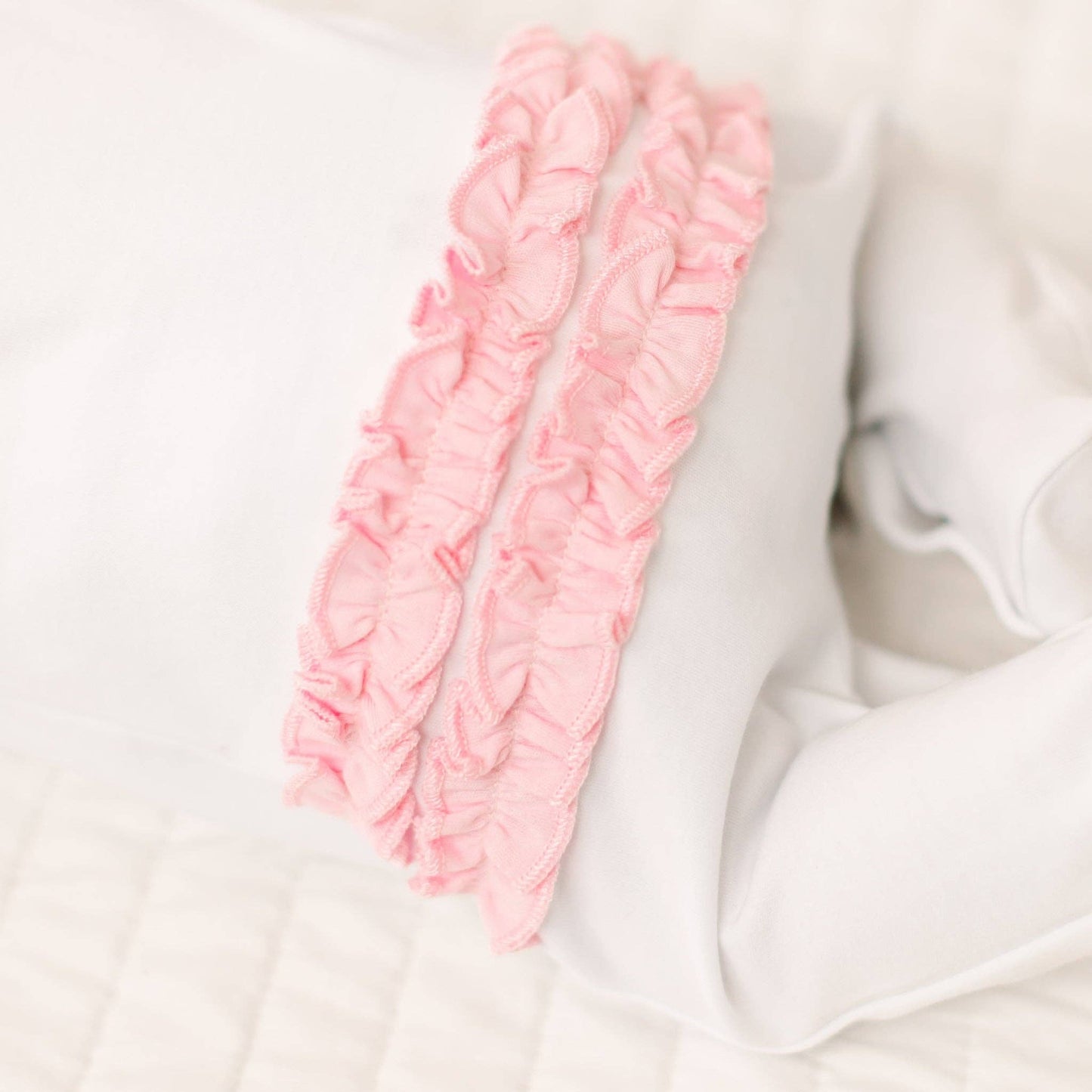 Evelyn's Embroidered Ruffle Footie