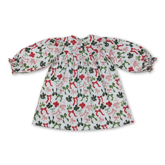 Merry Christmas Smocked Dress