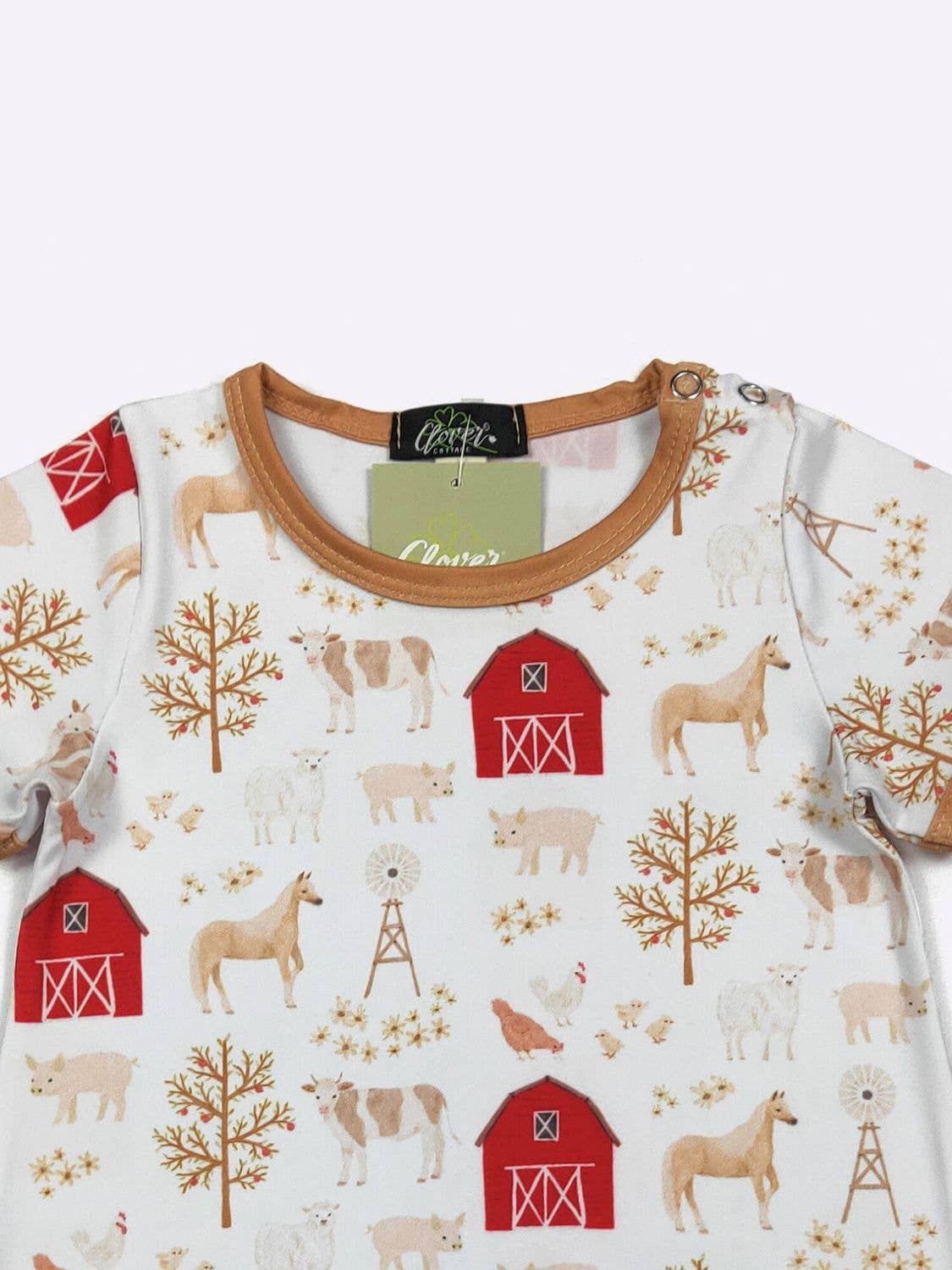 Apple Homestead Boy Romper