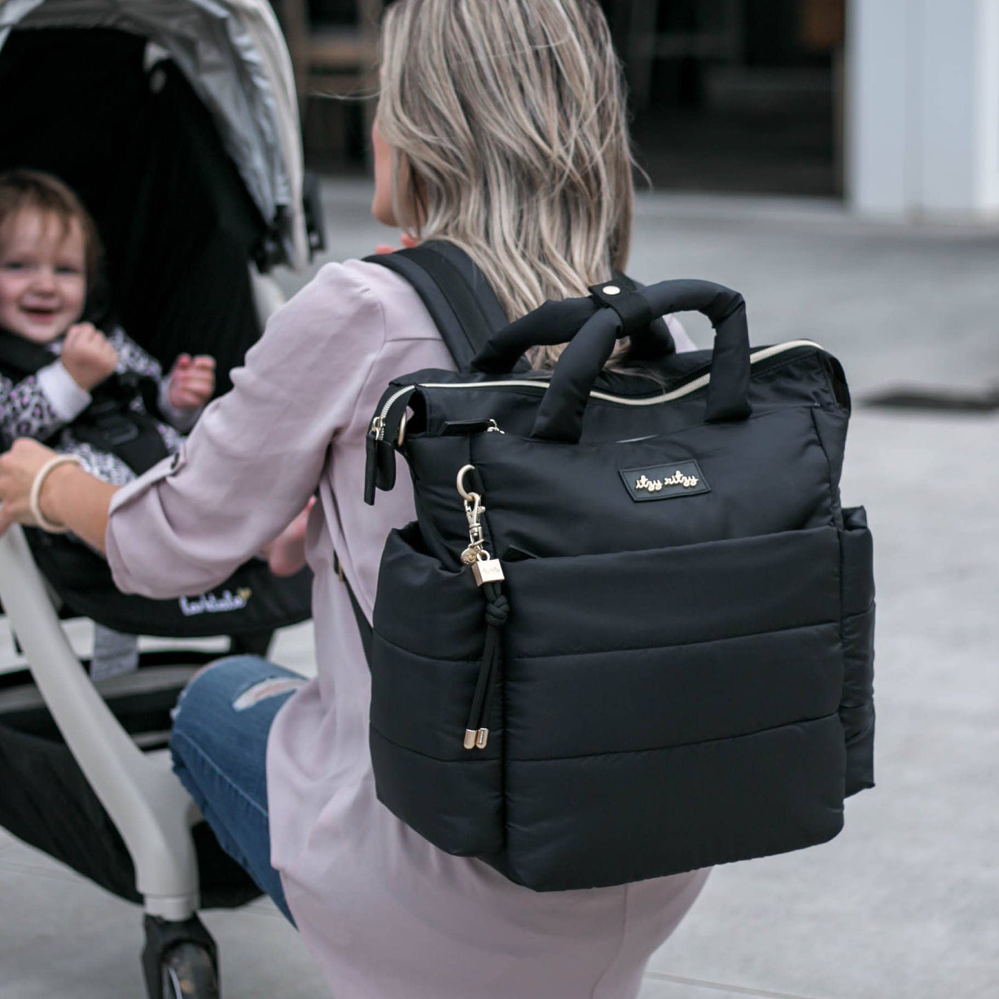 *NEW* Dream Convertible™ Midnight Black Diaper Bag