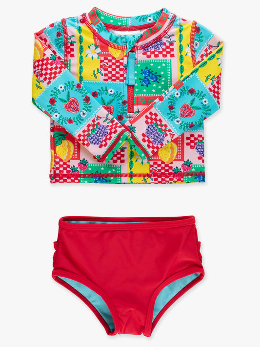 Picnic Party Patchwork 2-Piece Swimsuit