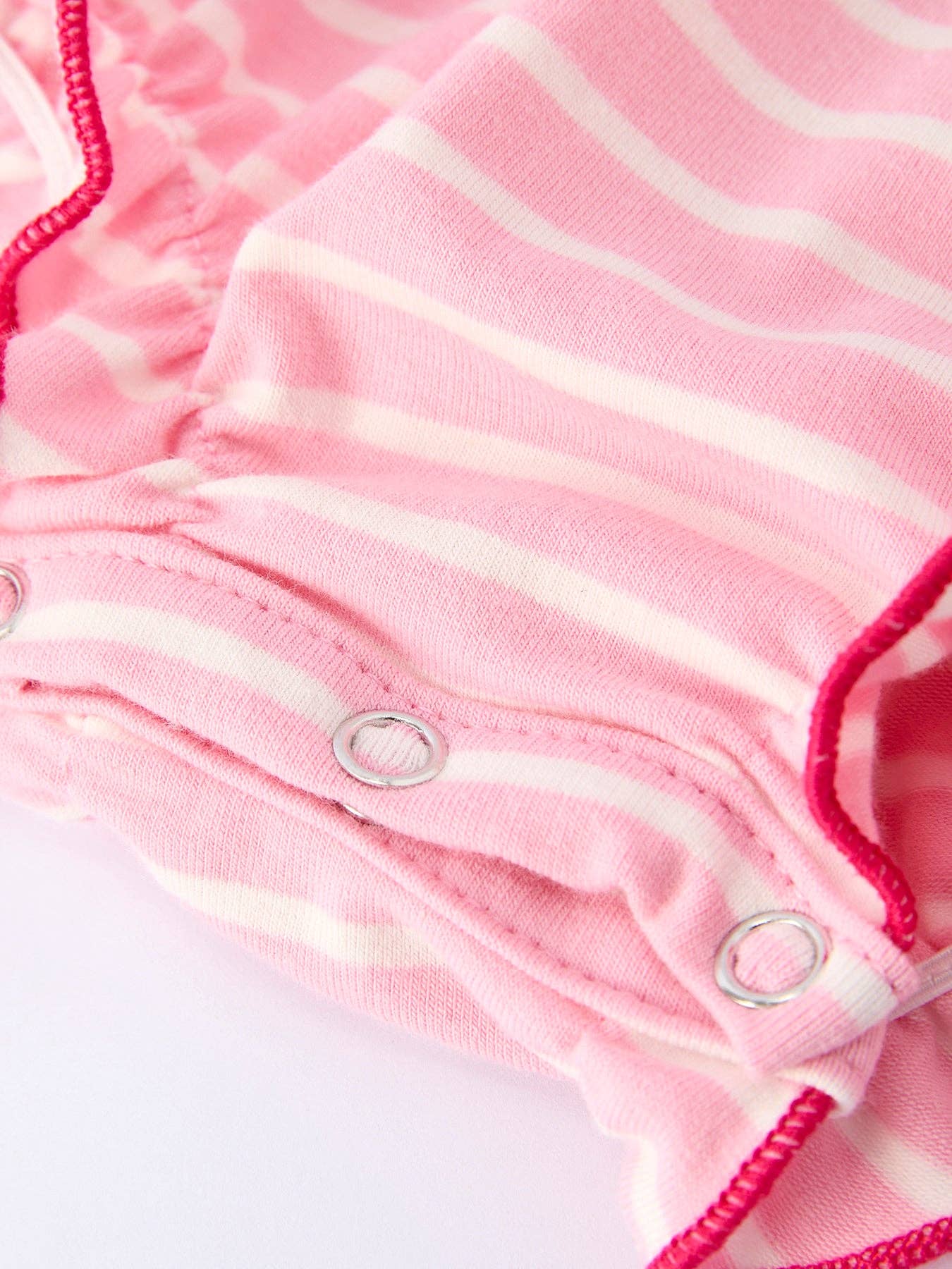 Strawberry Embroidery Smocked Romper