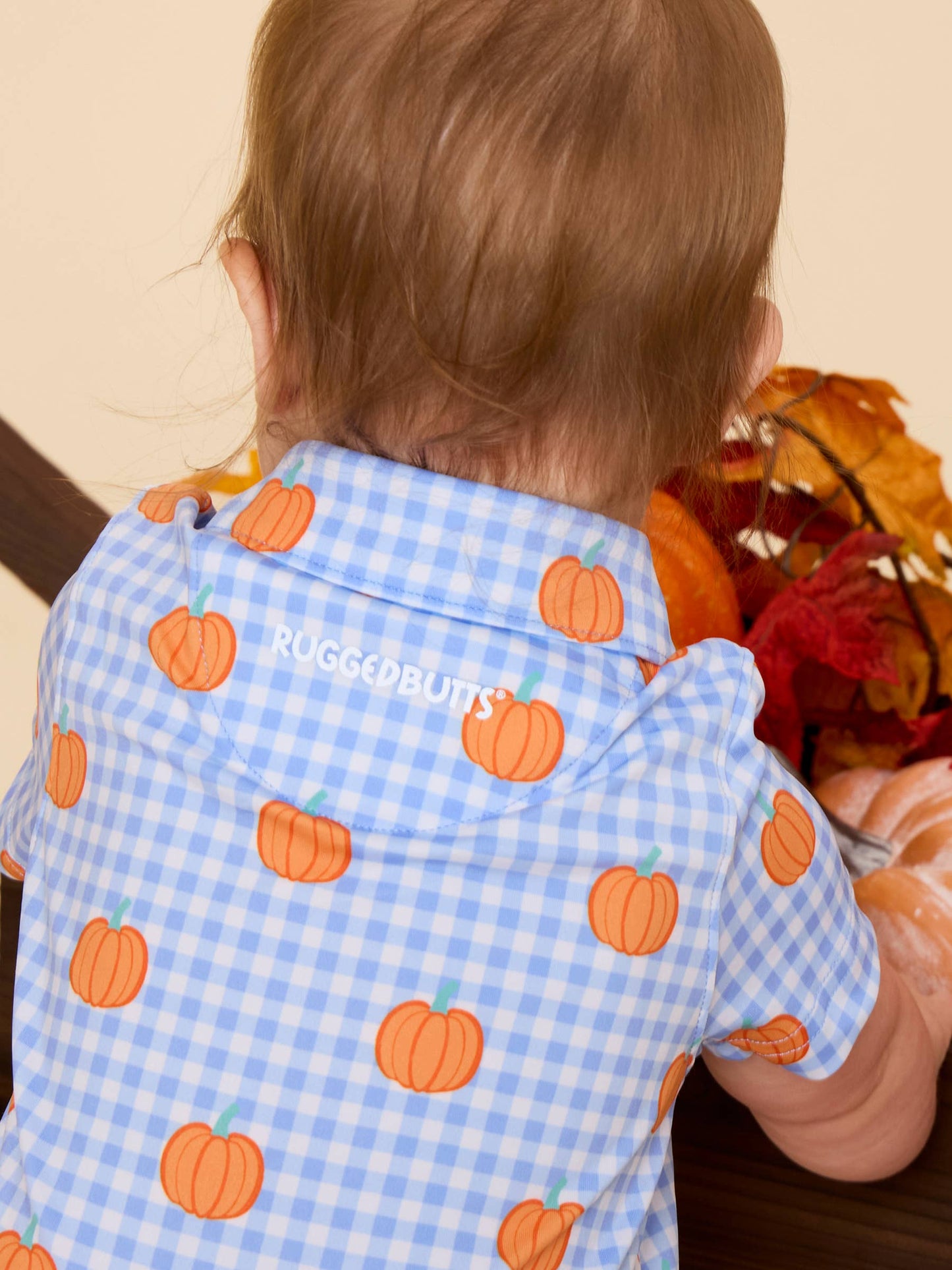 Blue Pumpkin Polo Romper