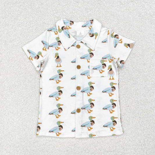 Duck Short Sleeve Button Up