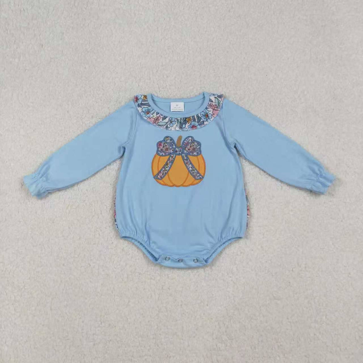 Blue Pumpkin Ruffle Bubble