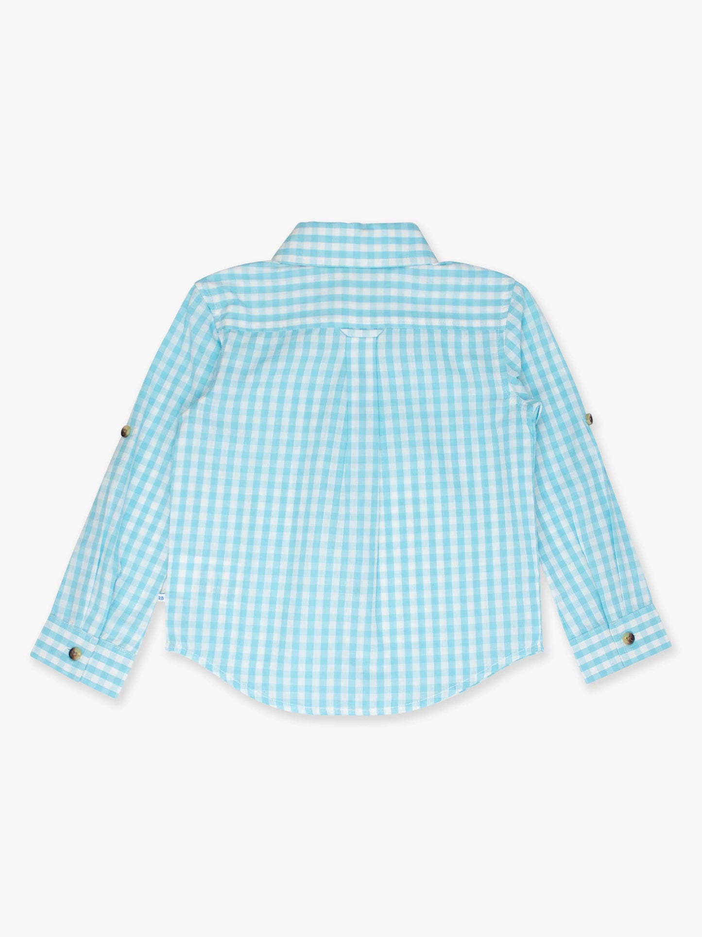 Blue Breeze Gingham Button Down Shirt