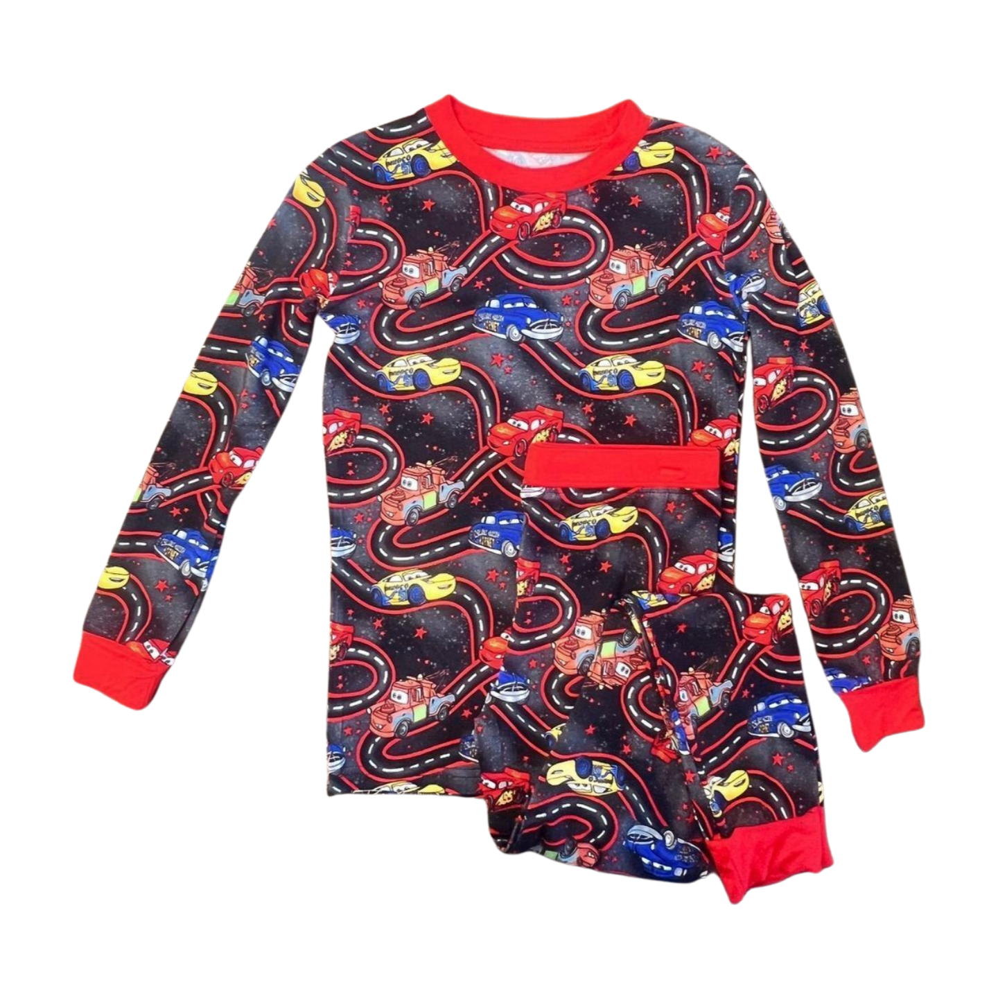 Black CARS Bamboo 2pc Pant Set
