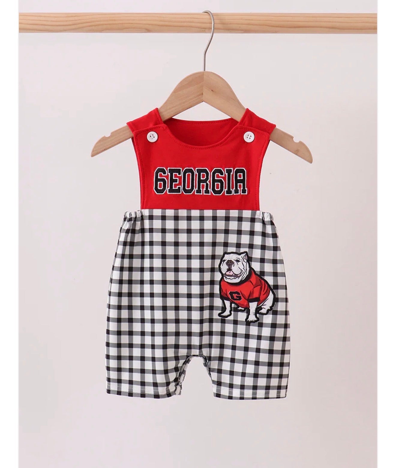 Boy’s Georgia Bulldog Romper