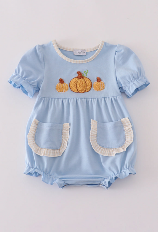 Blue Pumpkin French Knot Bubble
