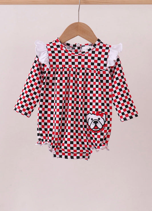 Georgia Bulldog Checkered Bubble