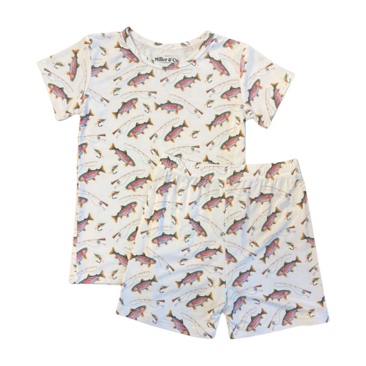 Gone Fishing Bamboo 2pc Short Set
