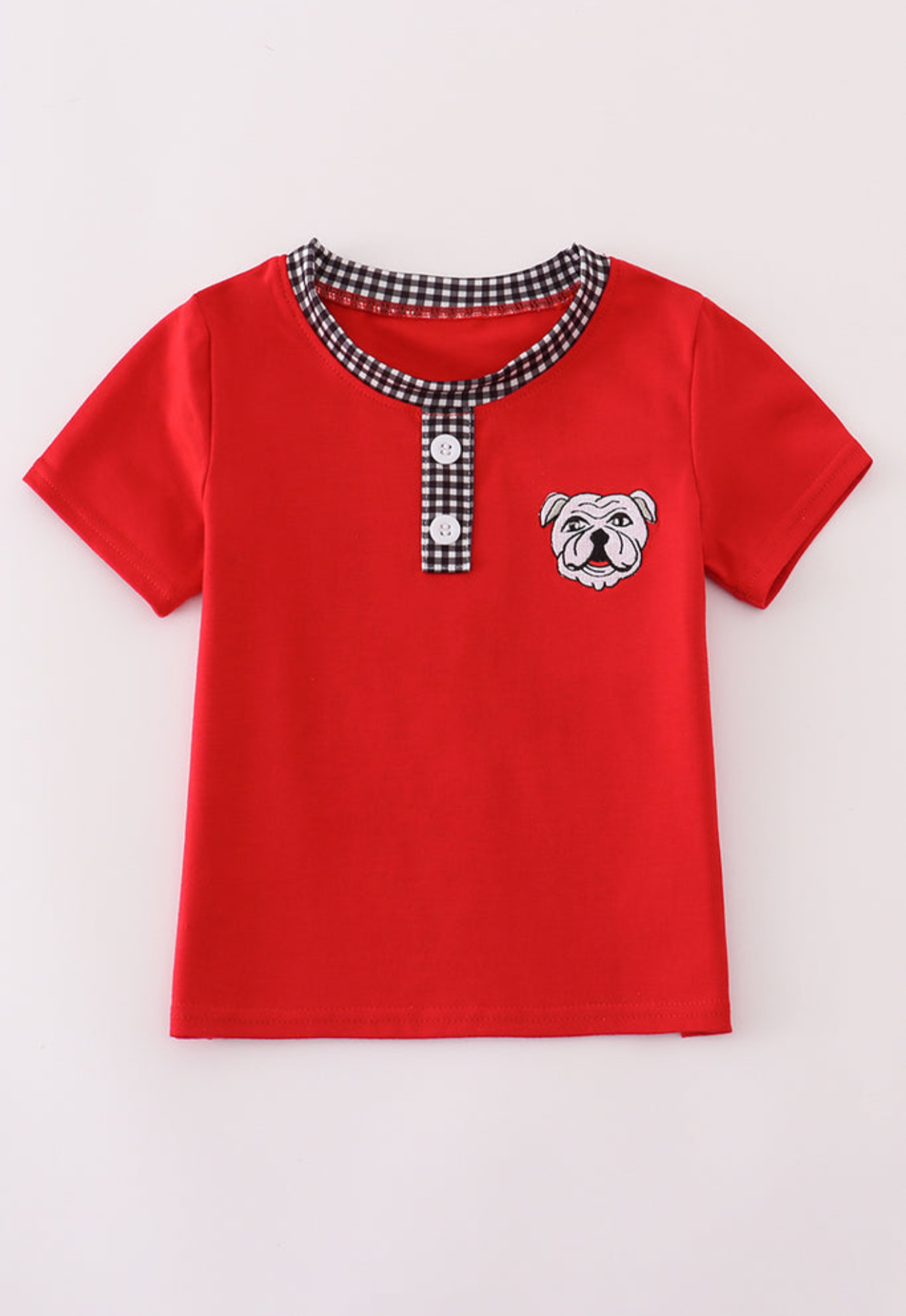 Georgia Bulldog Embroidered Top