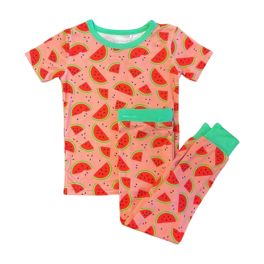 Watermelon Bamboo 2pc Pant Set