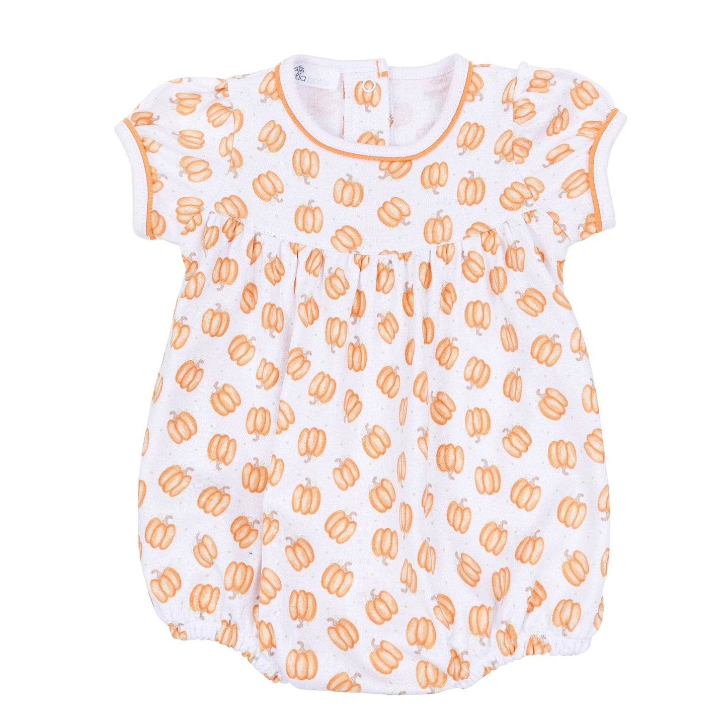 Pumpkin Print Ruffle Bubble