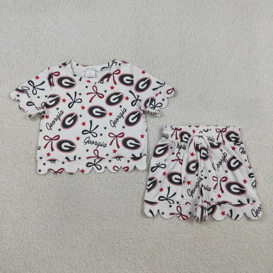 Georgia Scallop Shorts Set