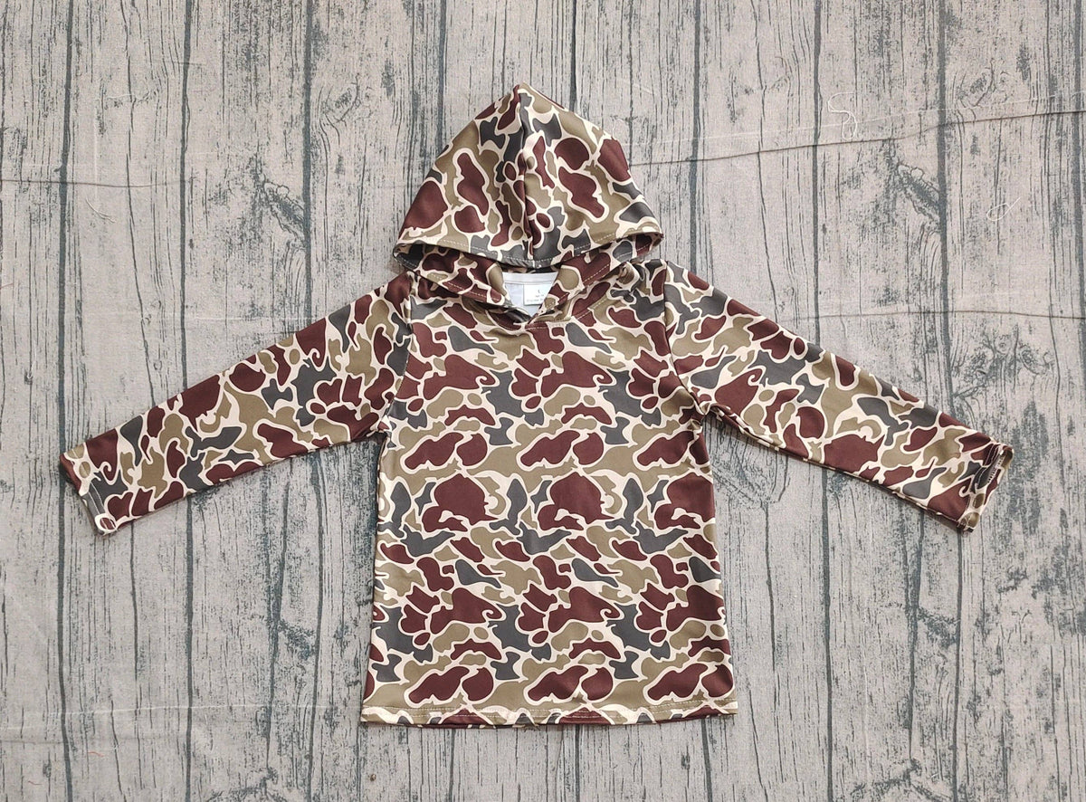 Boys Dark Camo Hoodie