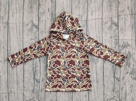 Boys Dark Camo Hoodie