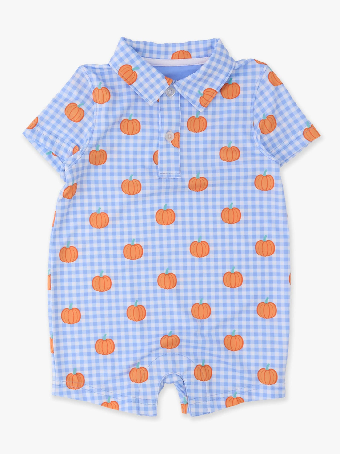 Blue Pumpkin Polo Romper