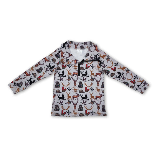 Deer Hunting Half Zip Pullover