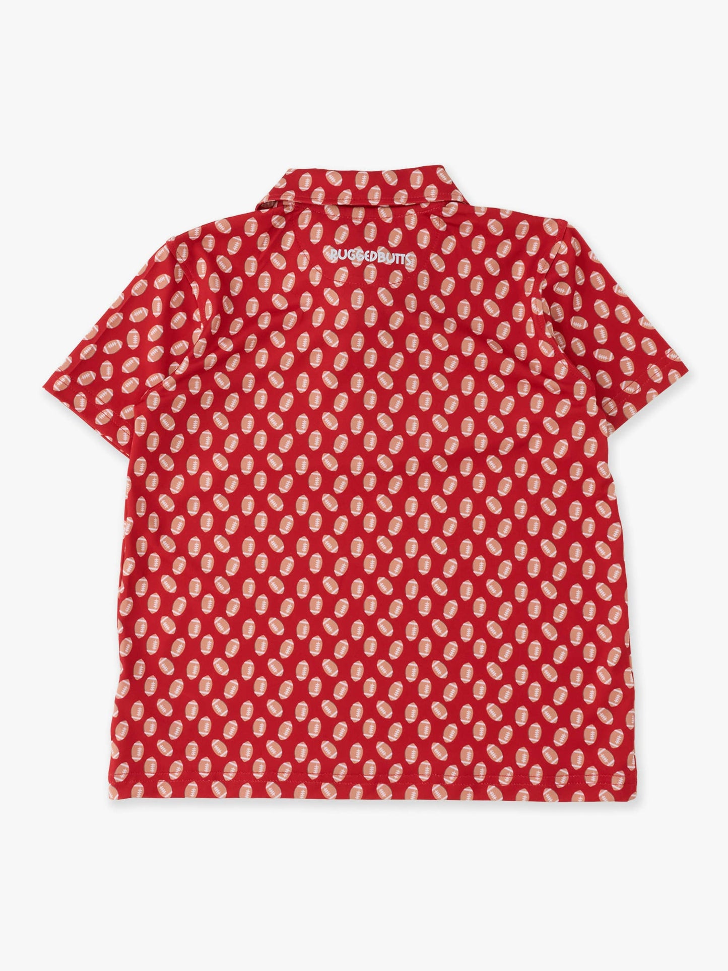 Red Football Performance Polo