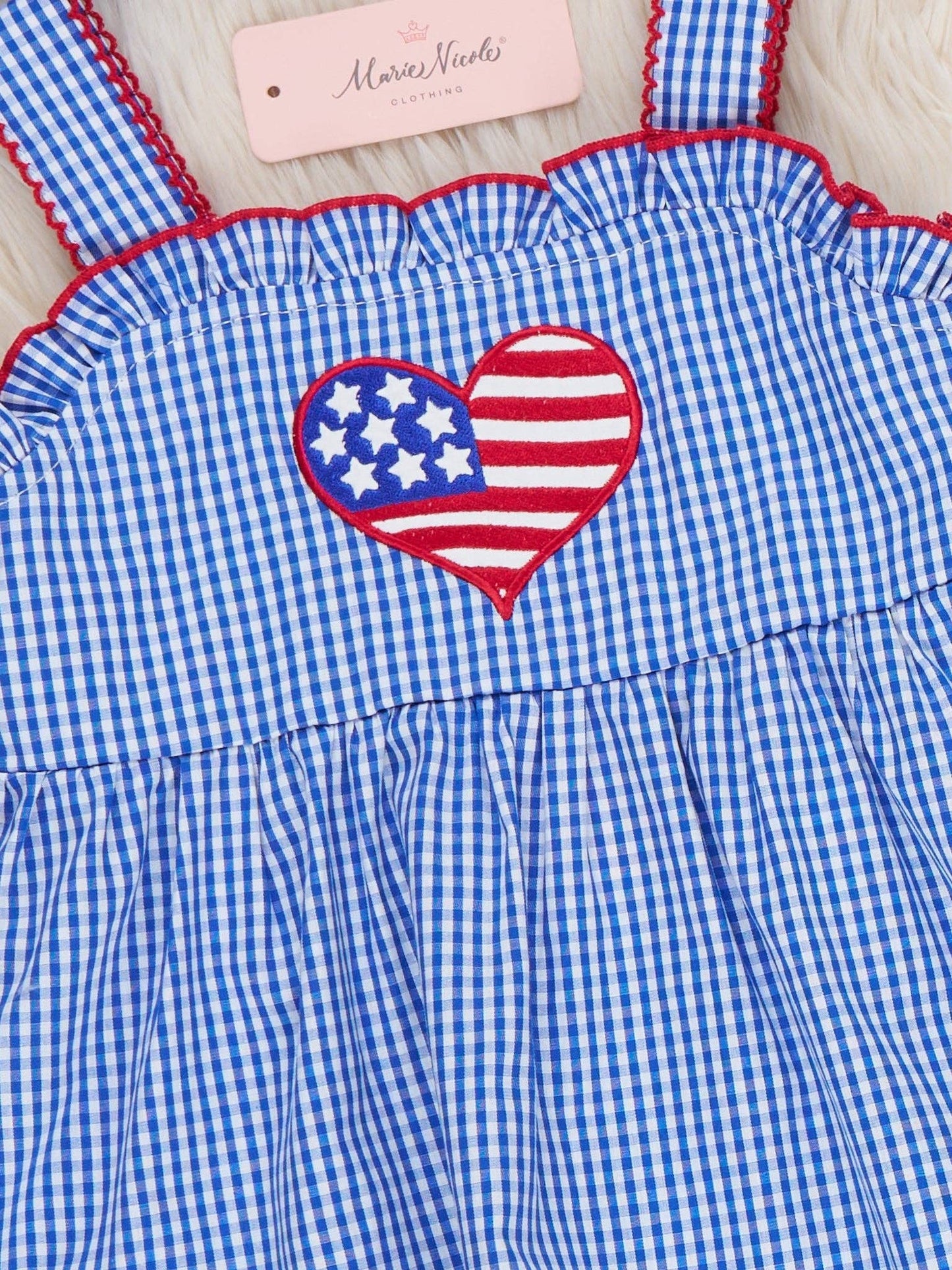 Freedom Heart Embroidered Dress