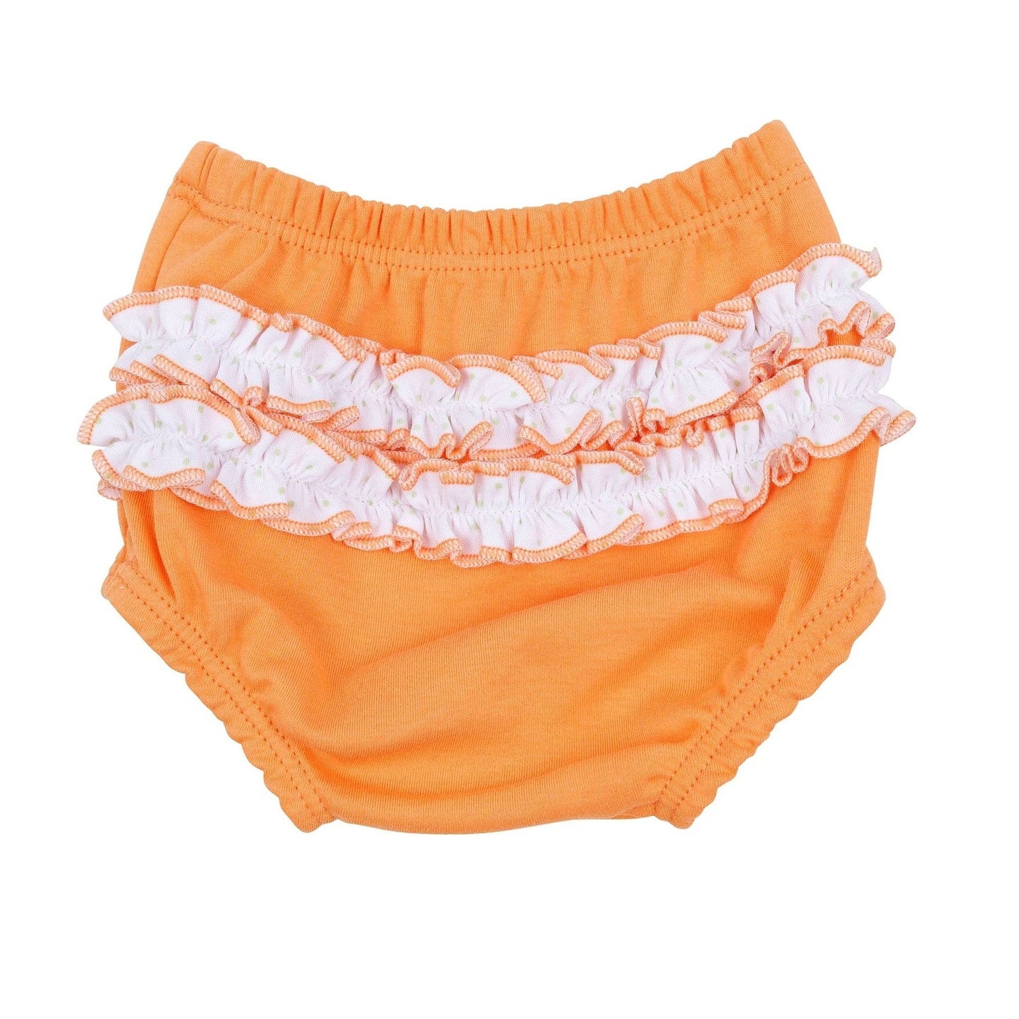 Pumpkin Hand-Embroidered Ruffle Set
