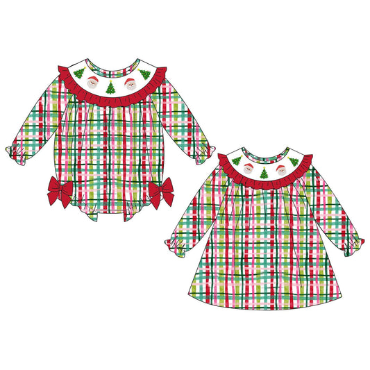 Red and Green Plaid Santa