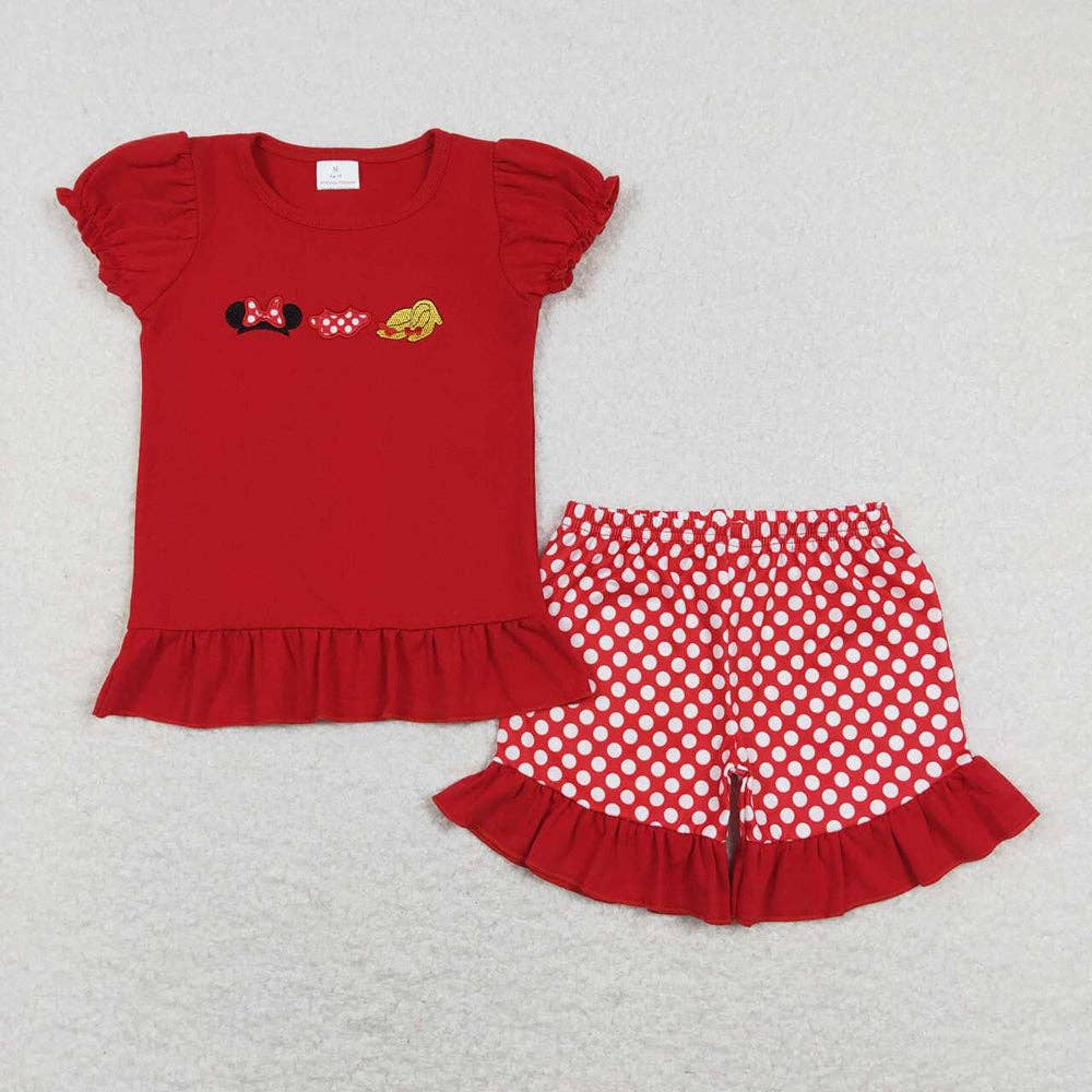 Minnie Polkadot Short Set