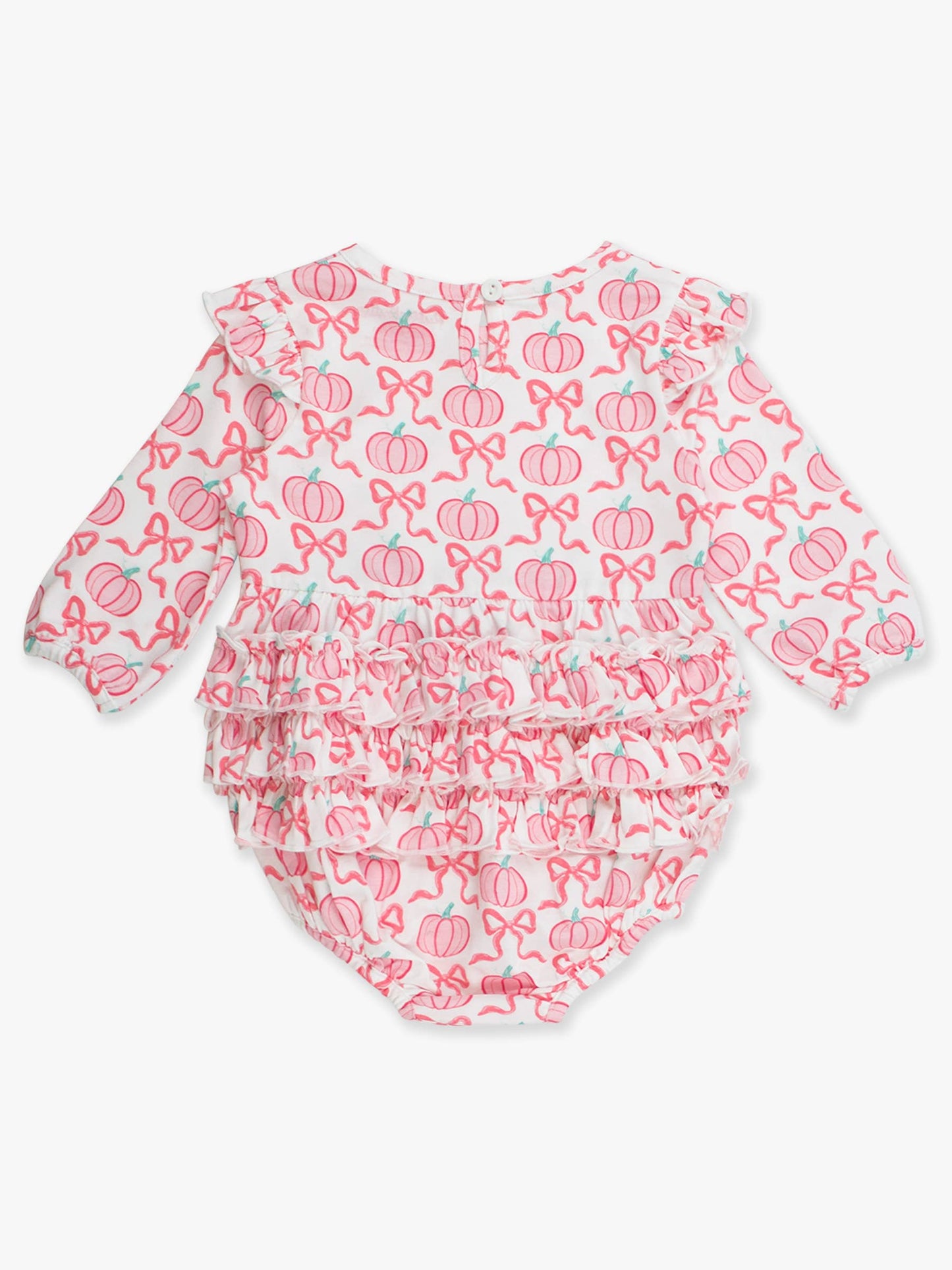 Pink Pumpkin Bubble Romper