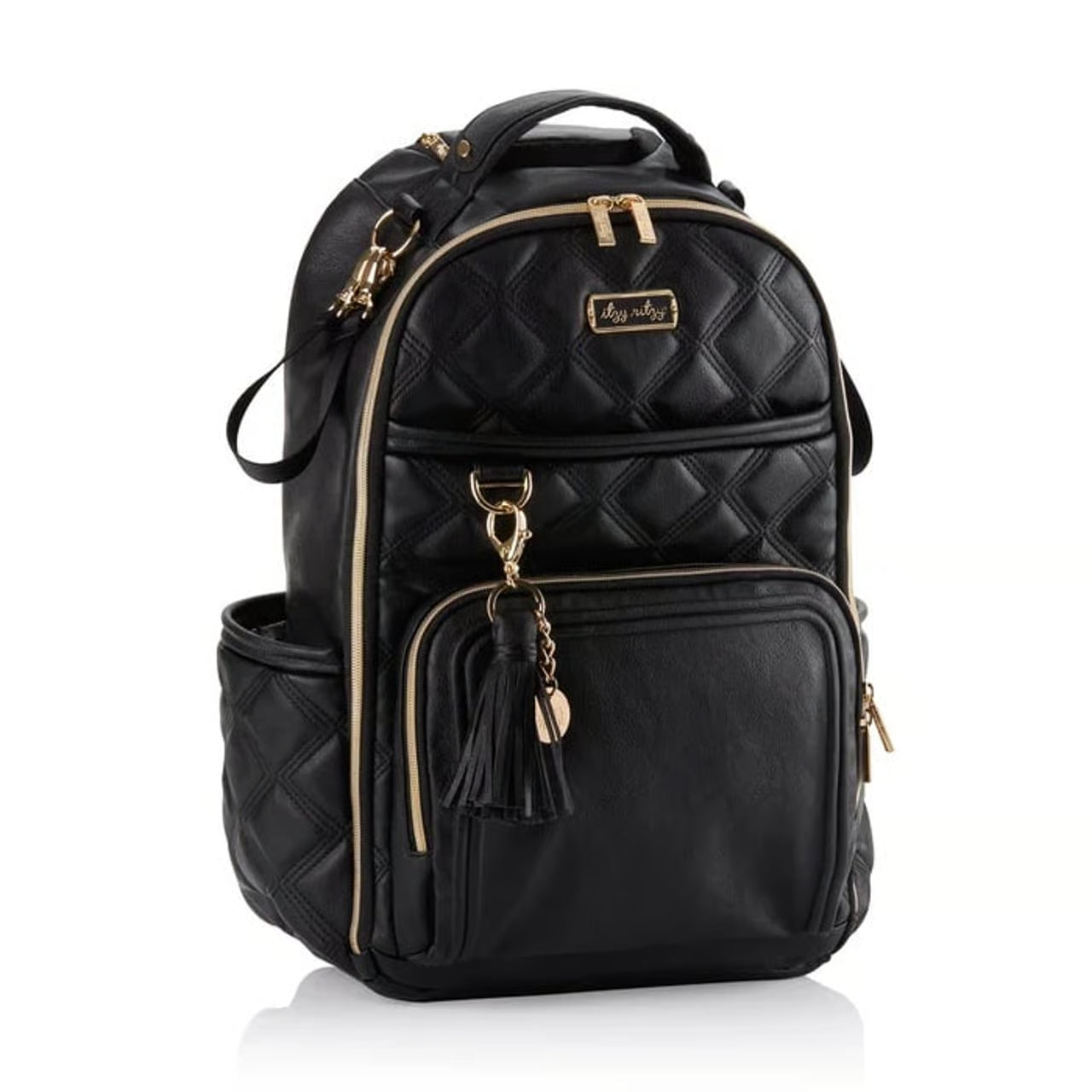 Itzy Ritzy Boss Plus Diaper Bag Backpack - Black