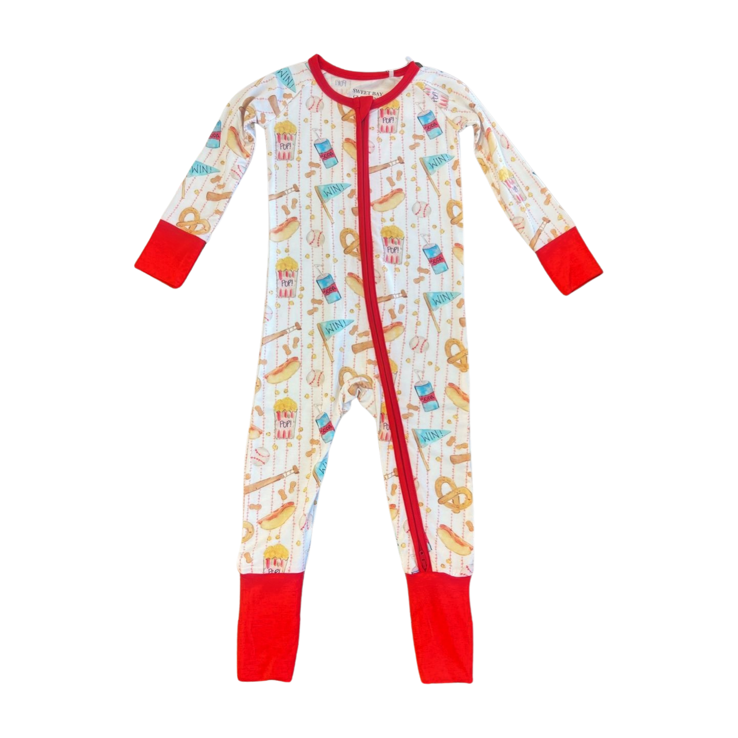 Baseball Snacks Bamboo Zippy