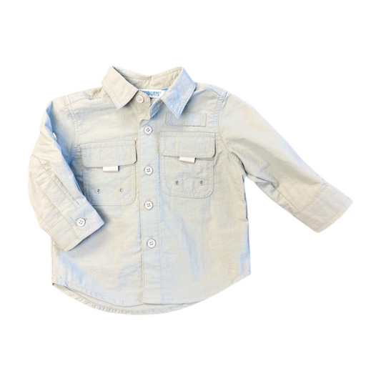 Grey Sun Protective Button Down Shirt